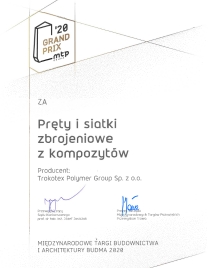 Zbrojenie kompozytowe pręty i siatki do zbrojenia betonu trokotex