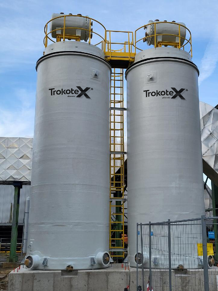Zbiorniki Trokotex w realizacji dla firmy UNIBEP S.A. z Siedzibą w Bielsku Podlaskim