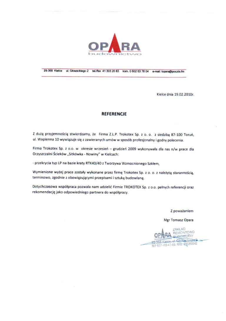 System pokryw GRP/TWS – przykład realizacji hermetyzacji